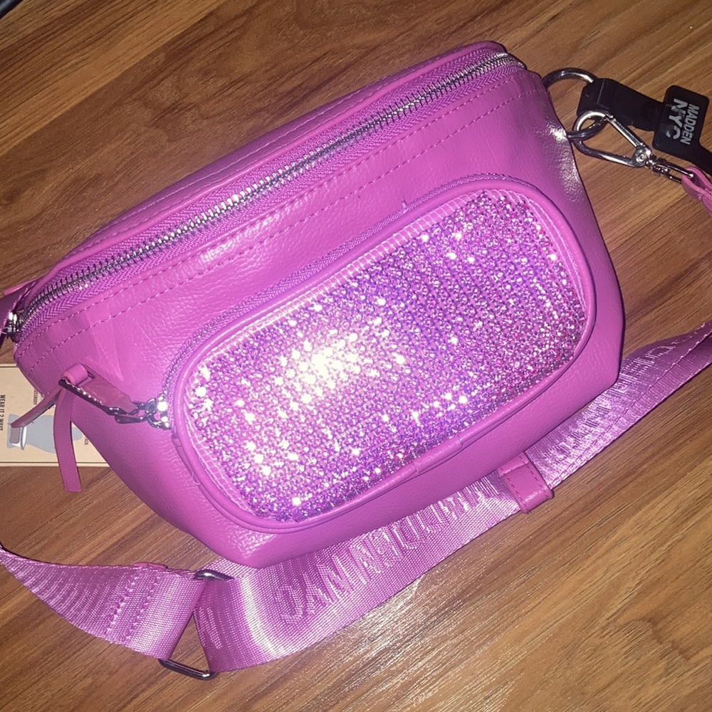 FINAL DROP 🚨NWT Madden pink Fanny pack bling rhinestone Barbie beltbag